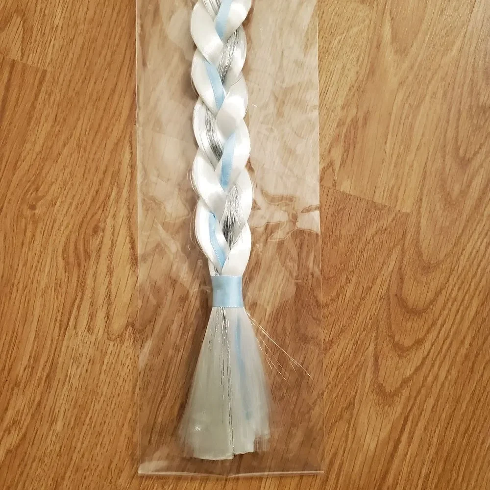 Disney Parks Elsa Frozen Hair Accessory Set Ponytail Braid Barrettes & Sparkle